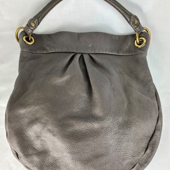 SALE! Marc Jacobs Classic Q Hillier Hobo - Gray Leather - Great Condition - Picture 6 of 14